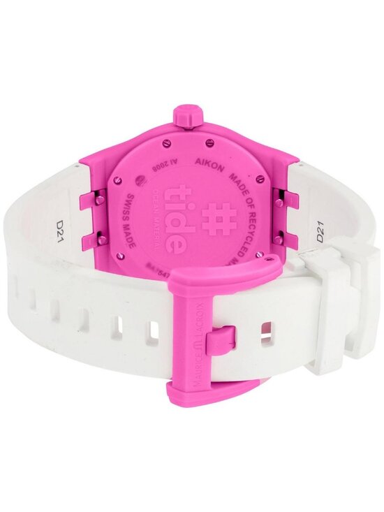 NWT Maurice Lacroix Aikon Tide Quartz Pink Dial Men\'s Watch